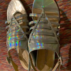 Silver sandals just in time for spring!